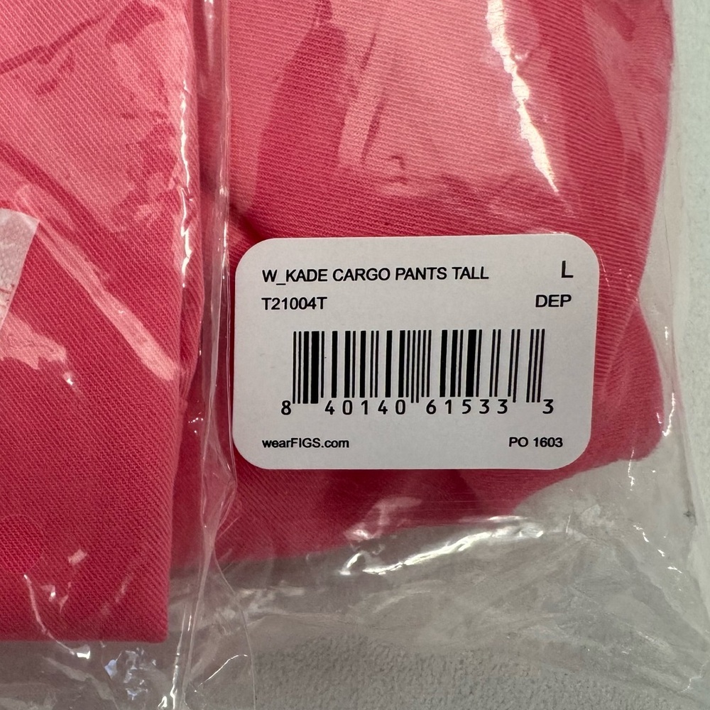 New FIGS neon pink pants